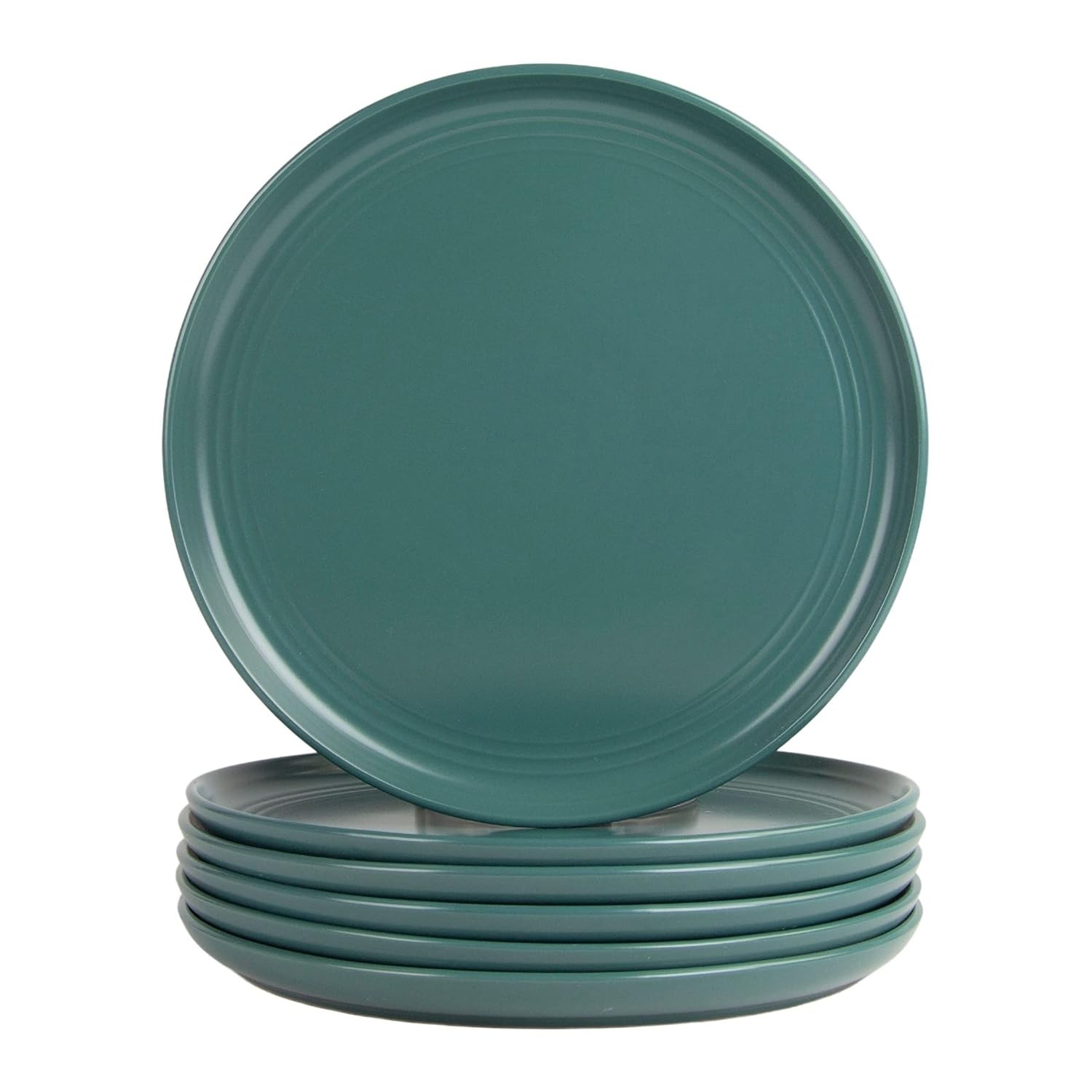 Emerald Green Double Line Dinner Plate 10.5\