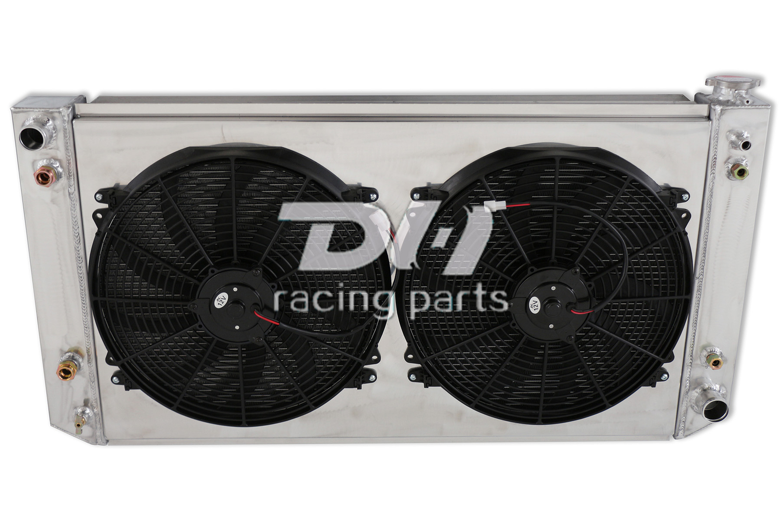 4 Row Radiator&Shroud&Fan For 1988-2000 Chevy GMC C K 2500 3500 Pickup 454 7.4L