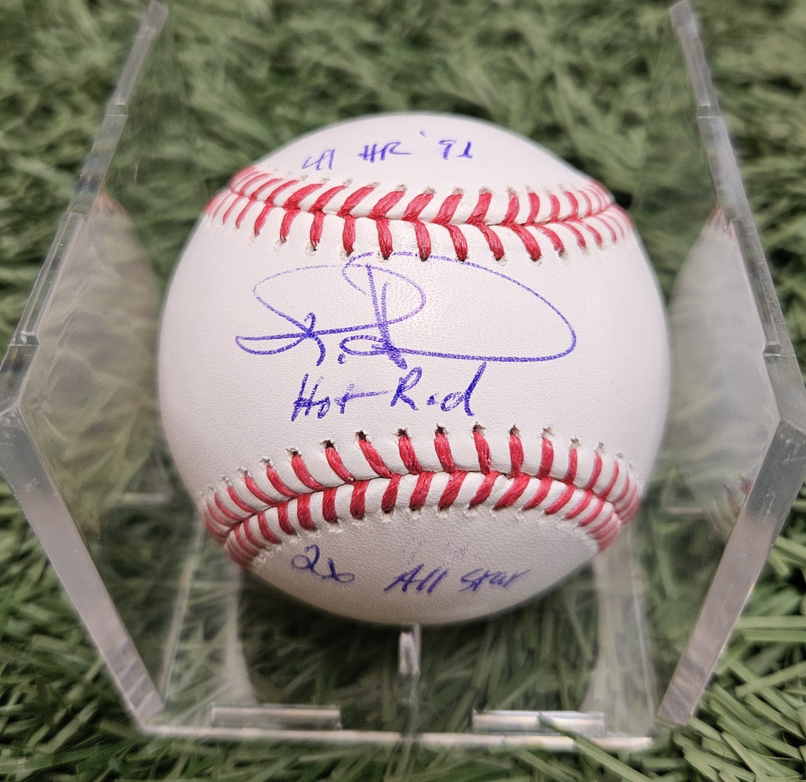 Todd Hundley Signed ROMLB Baseball w/ 3 Insc Beckett Witness BAS COA