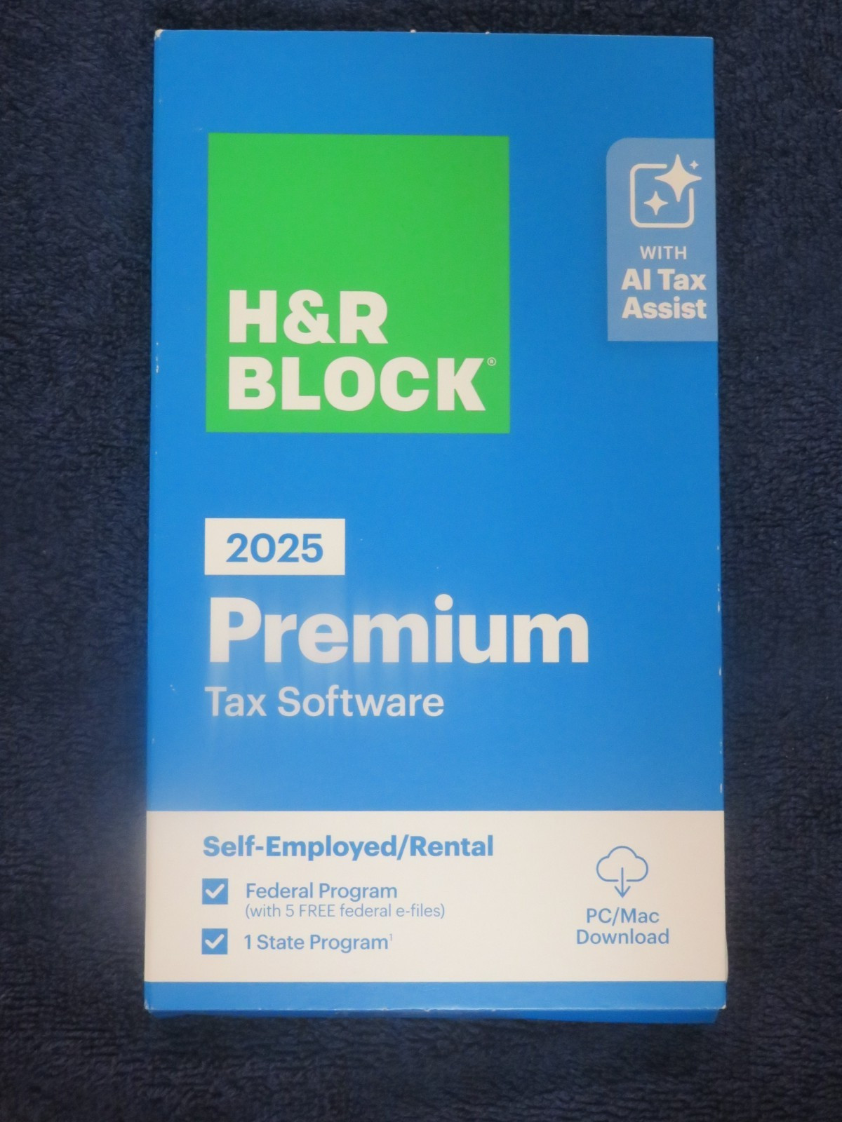 2025 H & R Block Premium Self-Employed/Rental Tax Software FAST AUTH DOWNLOAD