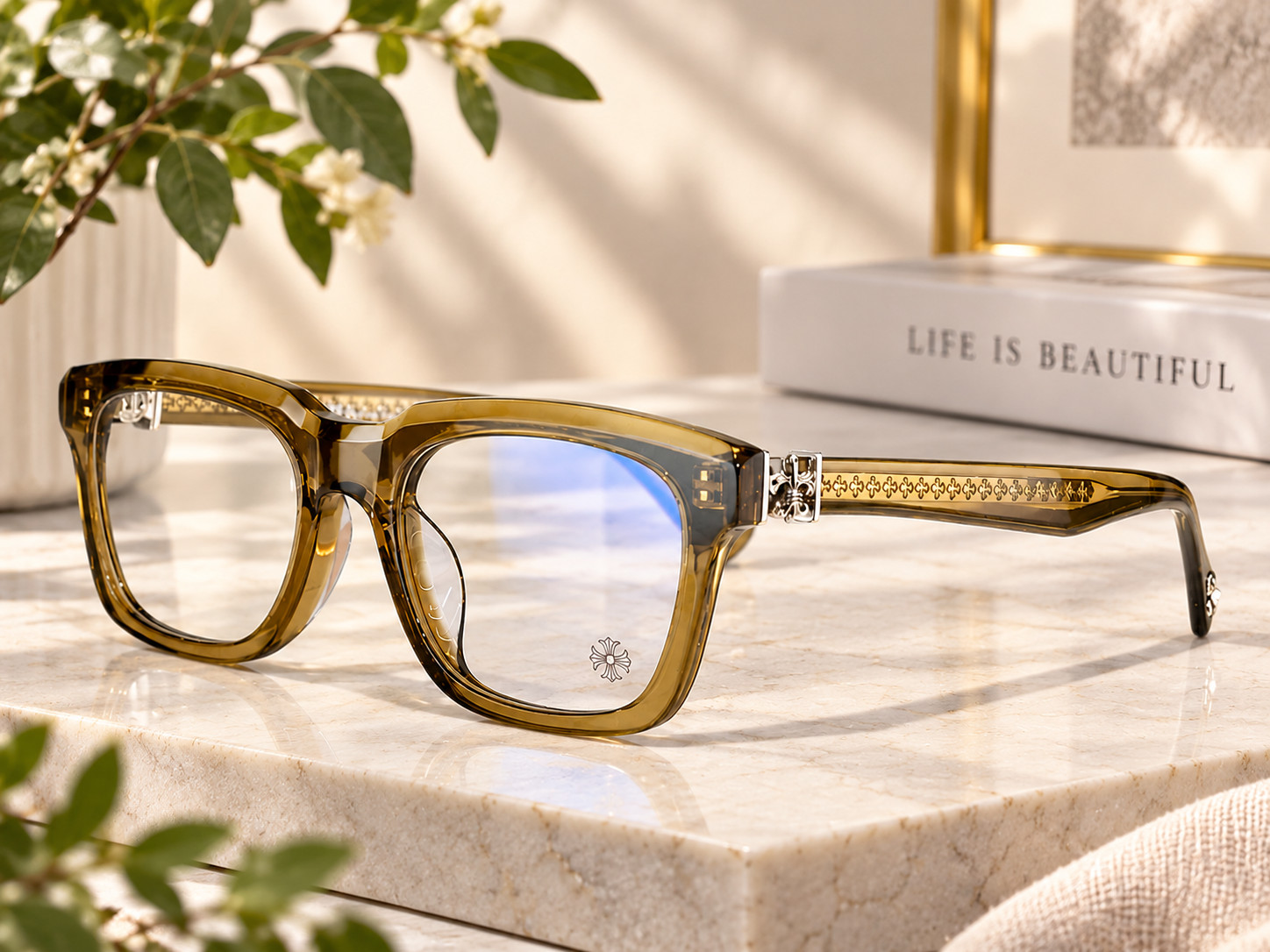 Vintage Style Brown Tortoiseshell Square Eyeglasses Clear Lens Fashion Frame
