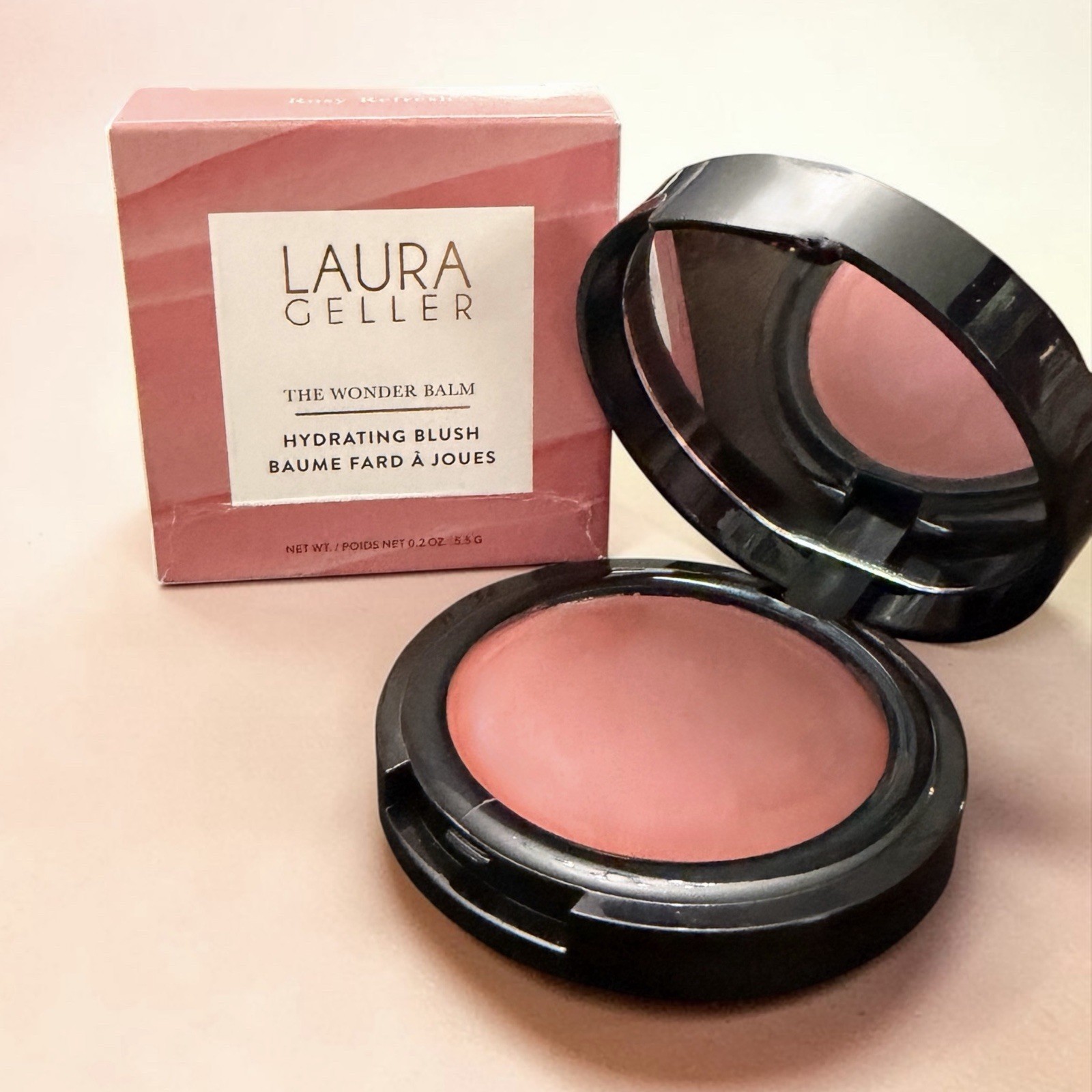 NIB~ Laura Geller The Wonder Balm ROSY REFRESH Cream Hydrating Blush Full size