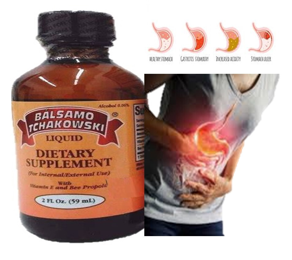 BALSAMO TCHAKOWSKI LIQUID DIETARY SUPPLEMENT 2 FL STOMACH ULCER PAIN