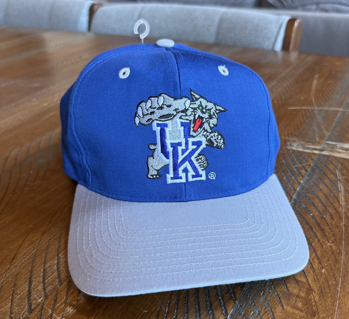 RARE VTG 90's University of Kentucky Wildcats Twins Enterprise Snapback Hat UK RARE VTG 90's University of Kentucky Wildcats Twins Enterprise Snapback Hat UK
