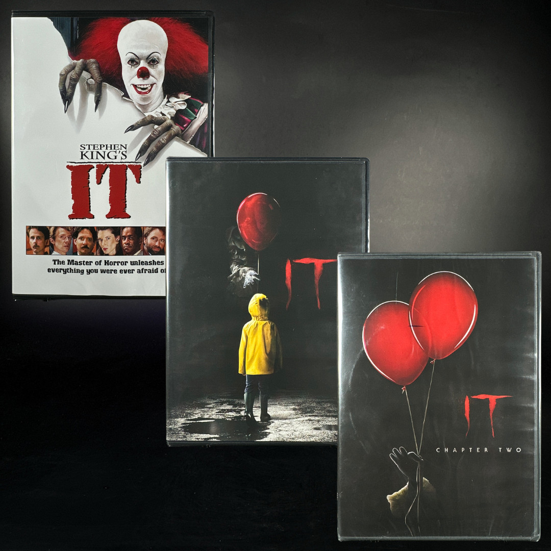 Stephen King\'s IT: 3-Film DVD Collection *NEW/SEALED* Mini-Series/Chapter 1 & 2