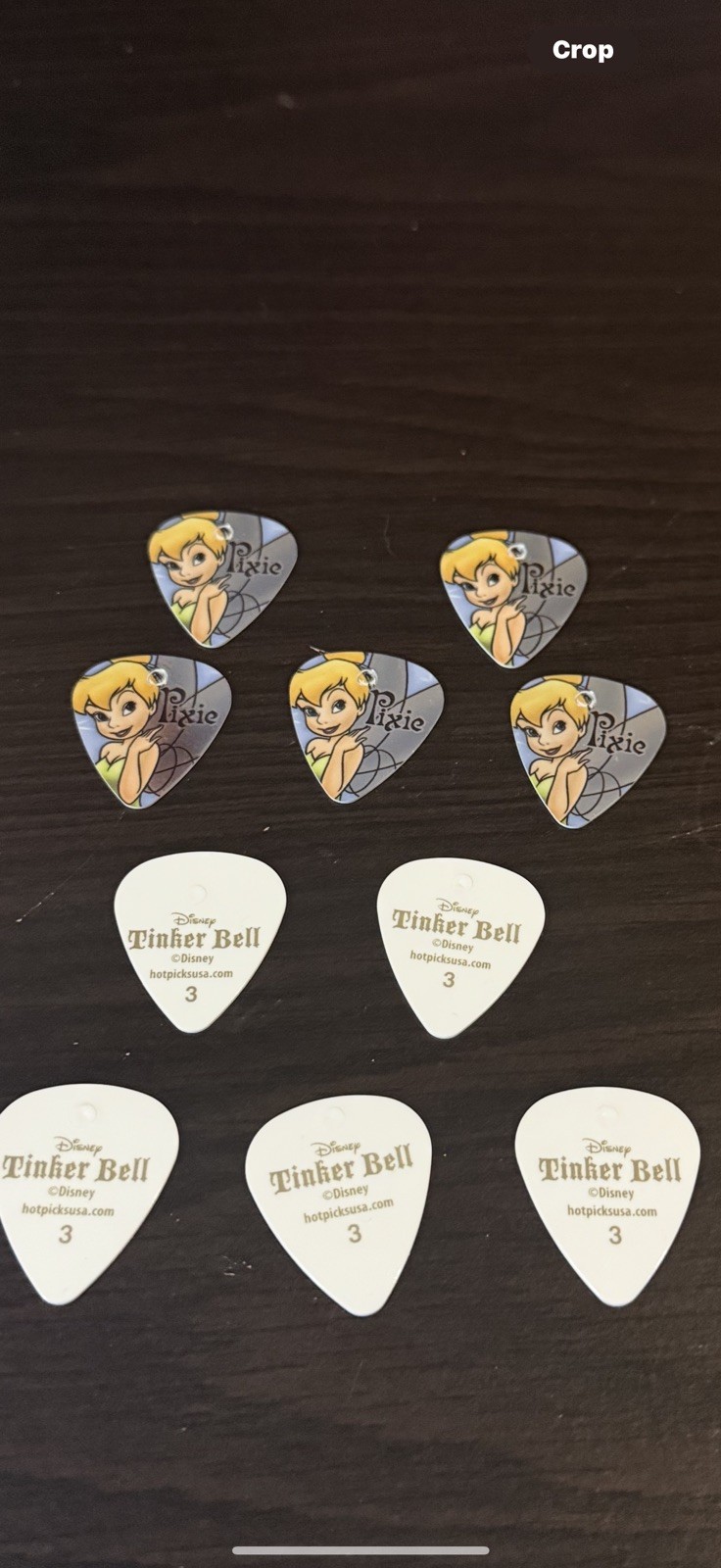 1 Disney Tinker Bell Guitar Pick 1 Disney Tinker Bell Guitar Pick