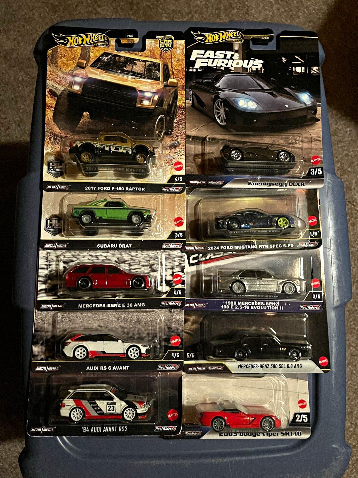 Hot Wheels Premium 1:64 Diecast Unopened Assorted Lot of 10