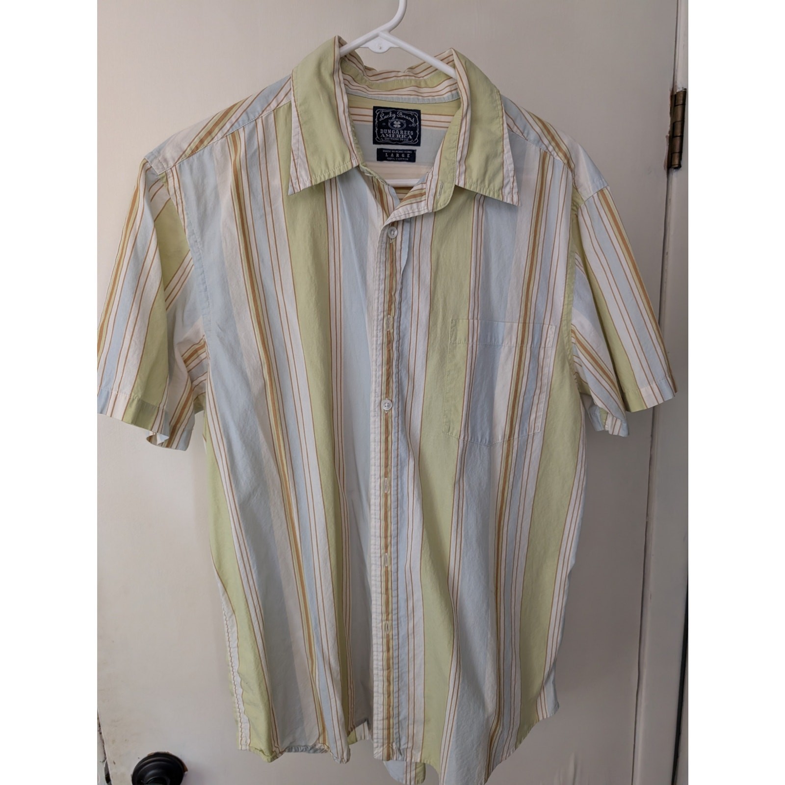 Men\'s large Lucky Brand button up shirt