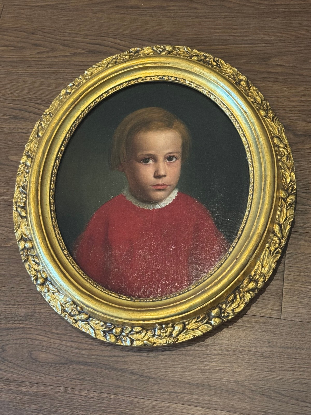 Antique 19C Oil Painting Portrait George Samuel Liggett Tobacco Family St Louis
