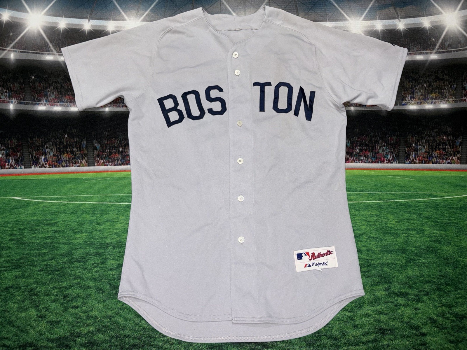 Boston Red Sox Jonathan Papelbon #58 Majestic Mens Gray Jersey Sz 44 Used Boston Red Sox Jonathan Papelbon #58 Majestic Mens Gray Jersey Sz 44 Used