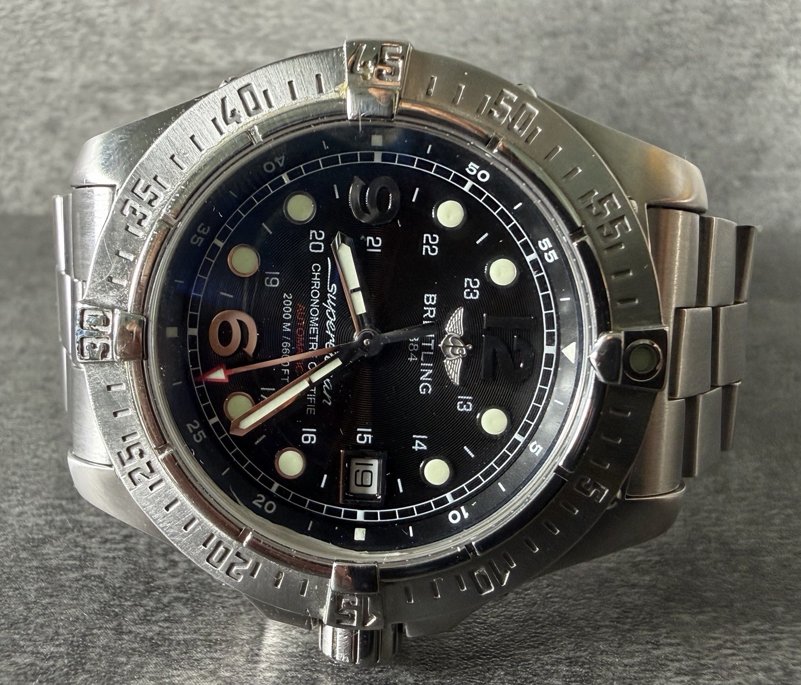 Breitling Super Ocean Automatic A17390 SS Men\'s Watch Recently Serviced No Box Breitling Super Ocean Automatic A17390 SS Men\'s Watch Recently Serviced No Box