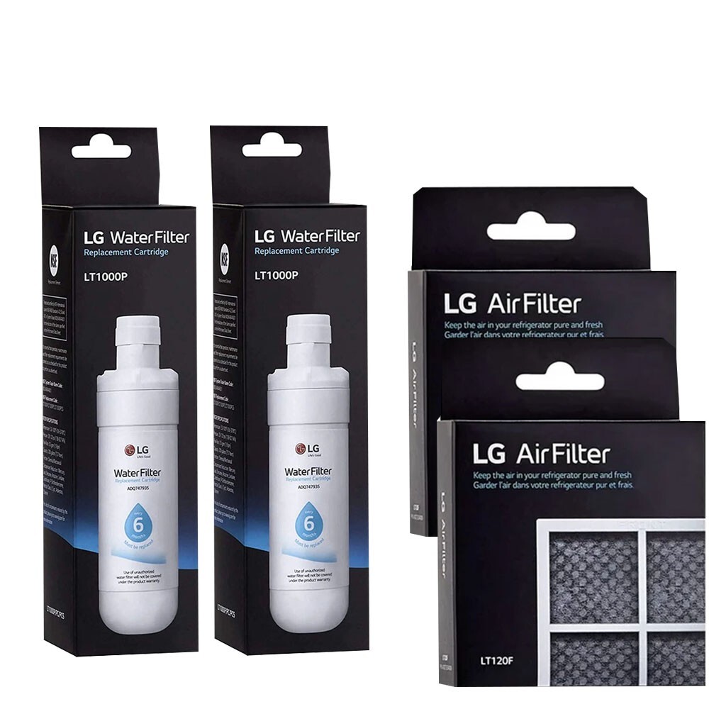 LG LT120F ADQ73214404 Fresh Air Filter&LG Genuine LT1000P/PC/PCS 2 combo sets