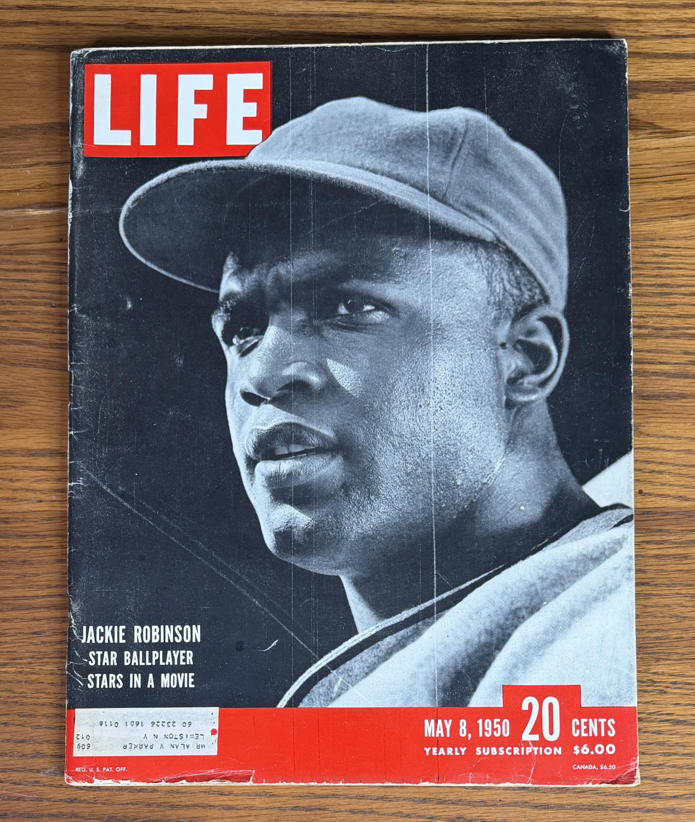 LIFE MAGAZINE MAY 8 1950 JACKIE ROBINSON COVER Baseball MLB Brookly Dodgers