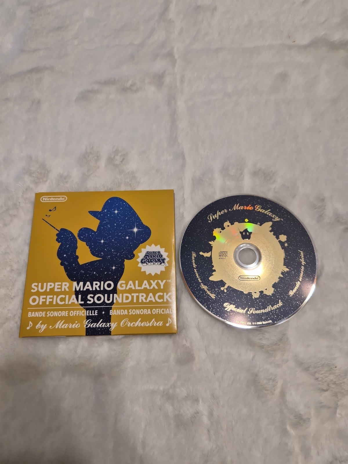 Super Mario Galaxy Official Soundtrack CD 2007 Nintendo Wii OST Cardboard Super Mario Galaxy Official Soundtrack CD 2007 Nintendo Wii OST Cardboard