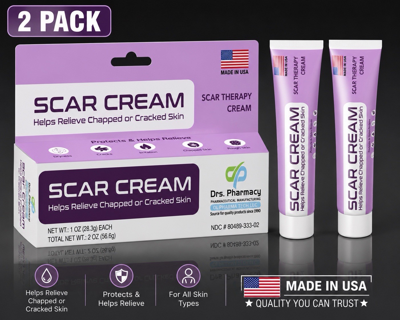 Drs.Pharmacy 2 Pack Scar Cream * TikTok Viral*