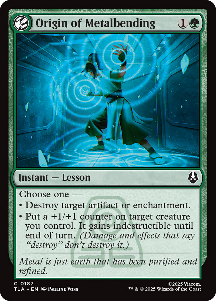 x4 Origin of Metalbending TLA Avatar MTG 187 M/NM 4x