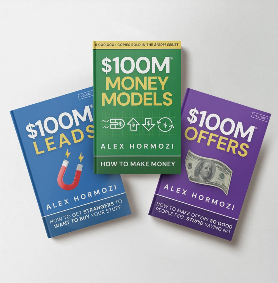 (HARDCOVER) 💰$100M Offers, 💰$100M Leads, 💰$100M Money Models + BONUSES 💰💰💰