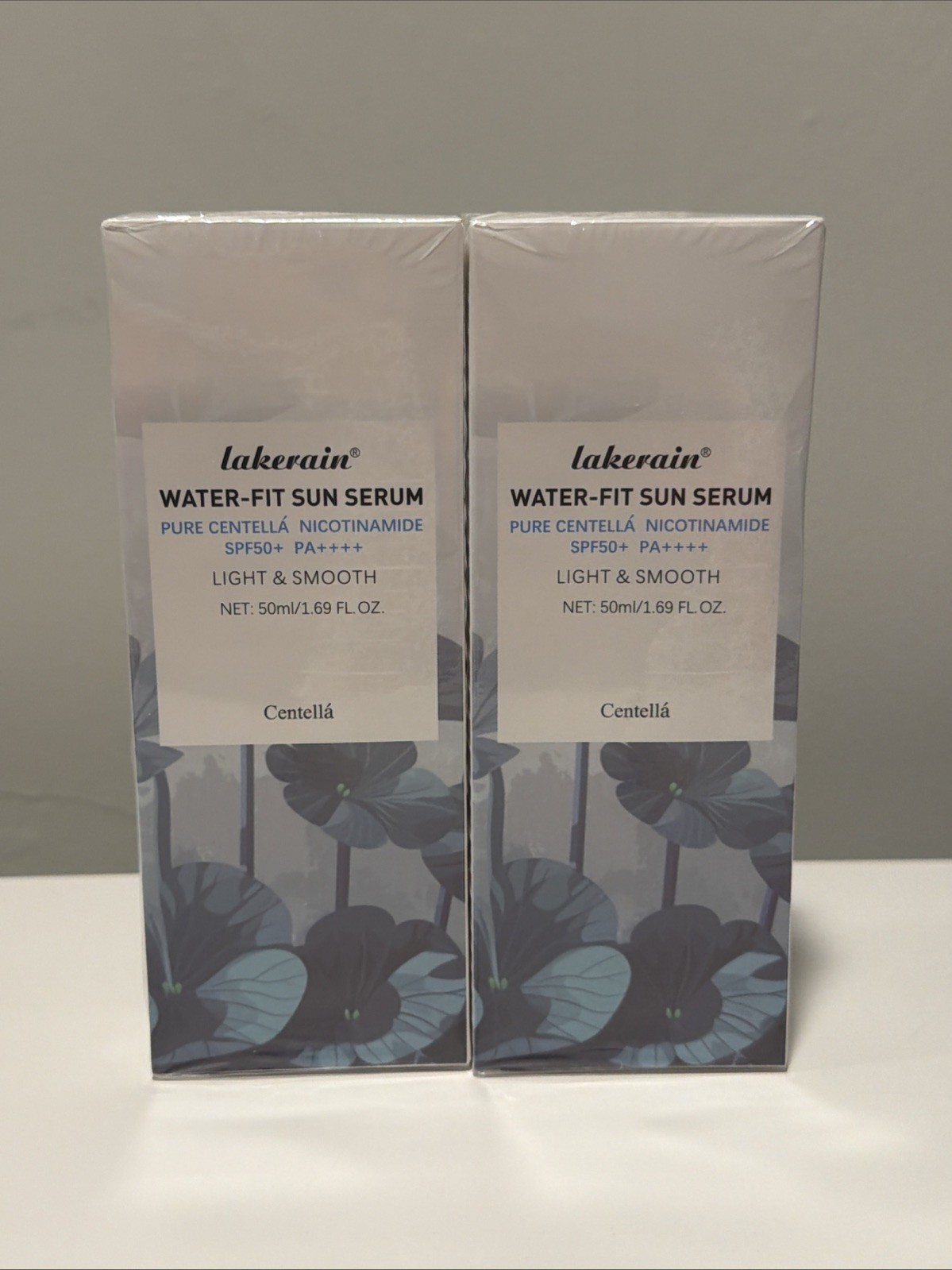 Centella Lakerain Water-Fit Sun Serum (2 Pack) Light Smooth SPF 50 Exp 01/28