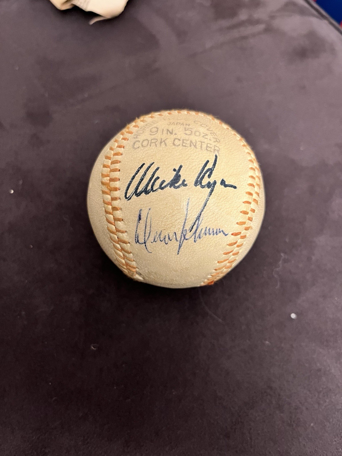 San Francisco Giants HOF Legends Signed Baseball Willie Mays Willie Mccovey JSA