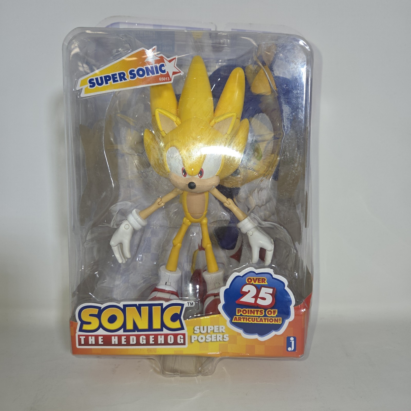 Jazwares Super Sonic Super Posers Action Figure With Upturned Quills A12 Jazwares Super Sonic Super Posers Action Figure With Upturned Quills A12