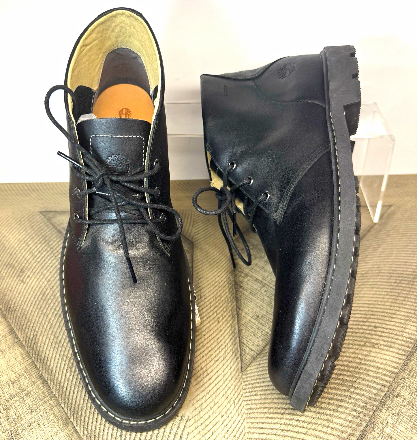 Timberland Earthkeepers Chukka Boots Men’s US 13 Black Leather Lace-Up / EU 47.5
