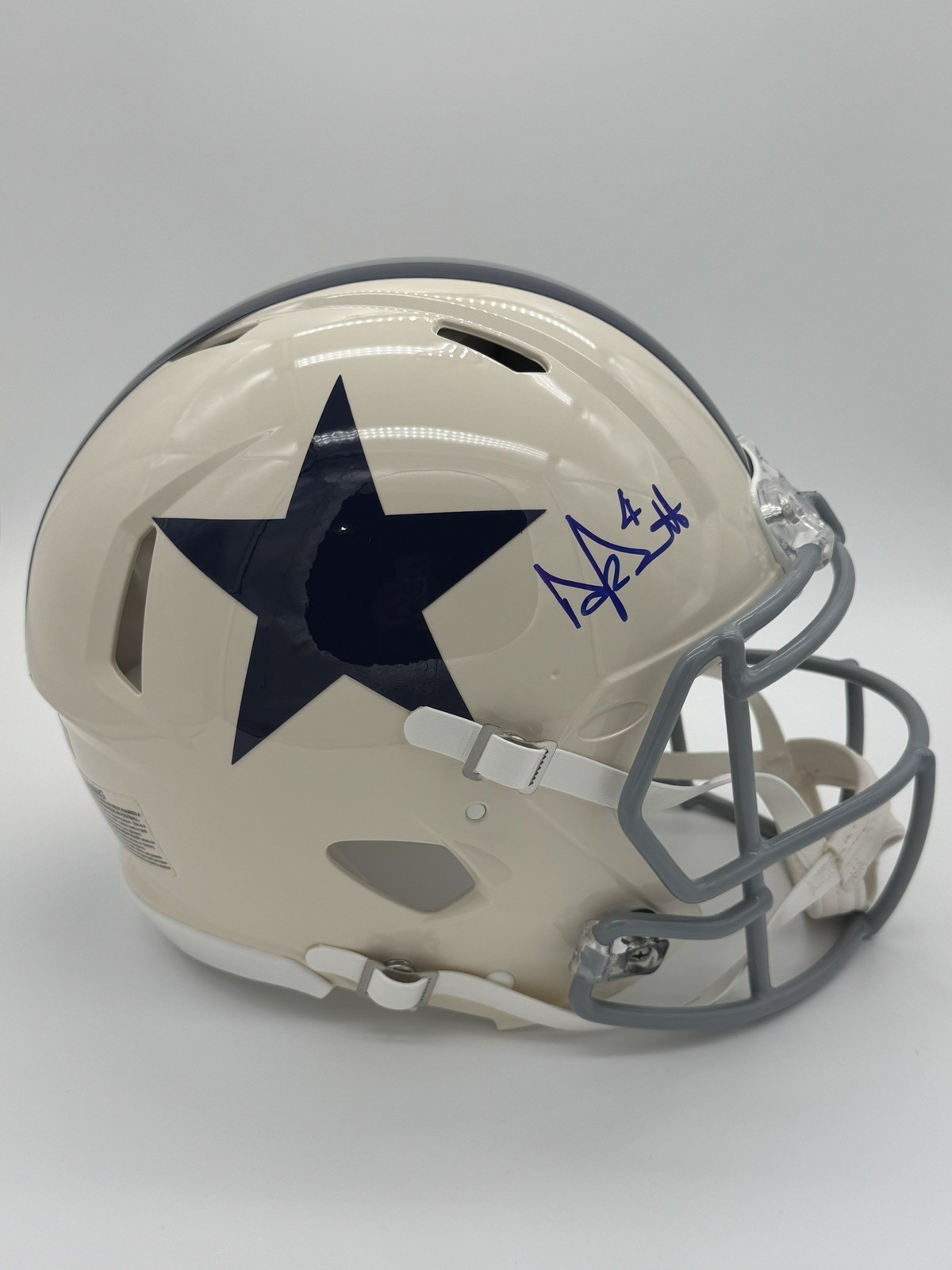 DAK PRESCOTT Signed Authentic Cowboy Retro Helmet Beckett Authenticated