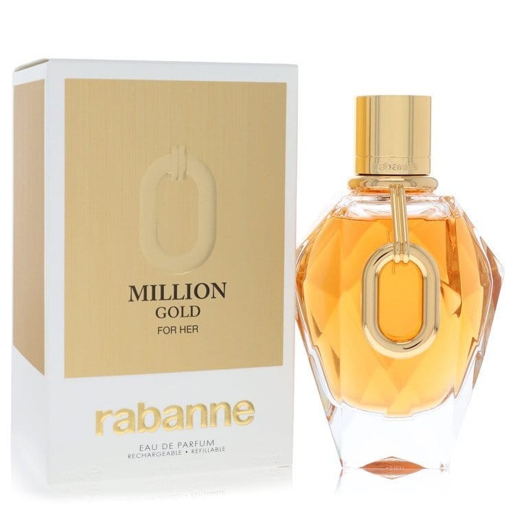 Paco Rabanne Million Gold by Paco Rabanne Eau De Parfum Refillable Spray 3 oz (W
