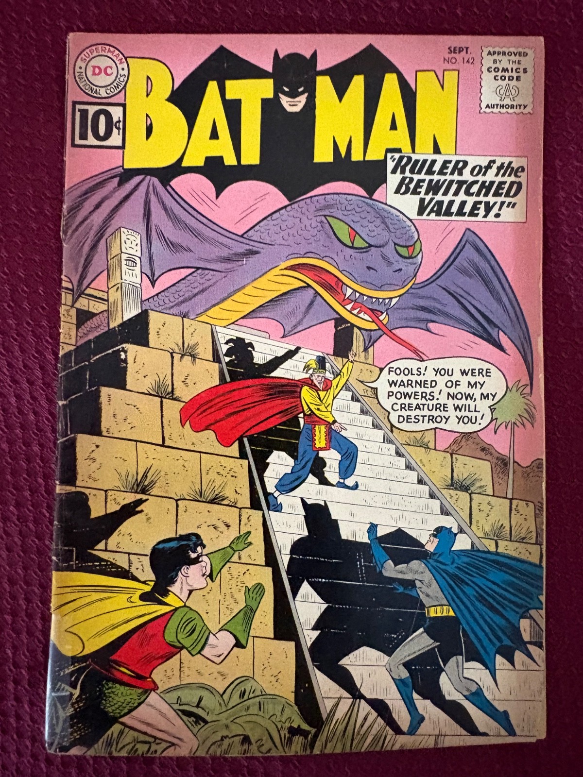 Batman 142 Very Good (4.0)  1961