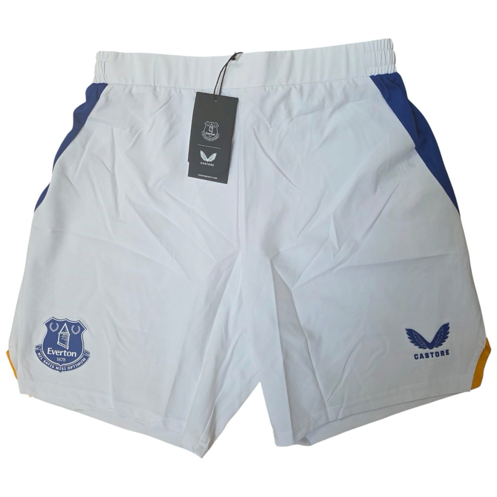 Everton Castore Pro Home Shorts 2026/27 White Player Spec BNWT Men\'s Small