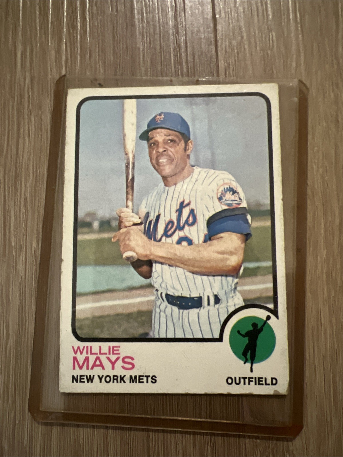 Willie Mays 1973 Topps Card New York Mets #305 Willie Mays 1973 Topps Card New York Mets #305