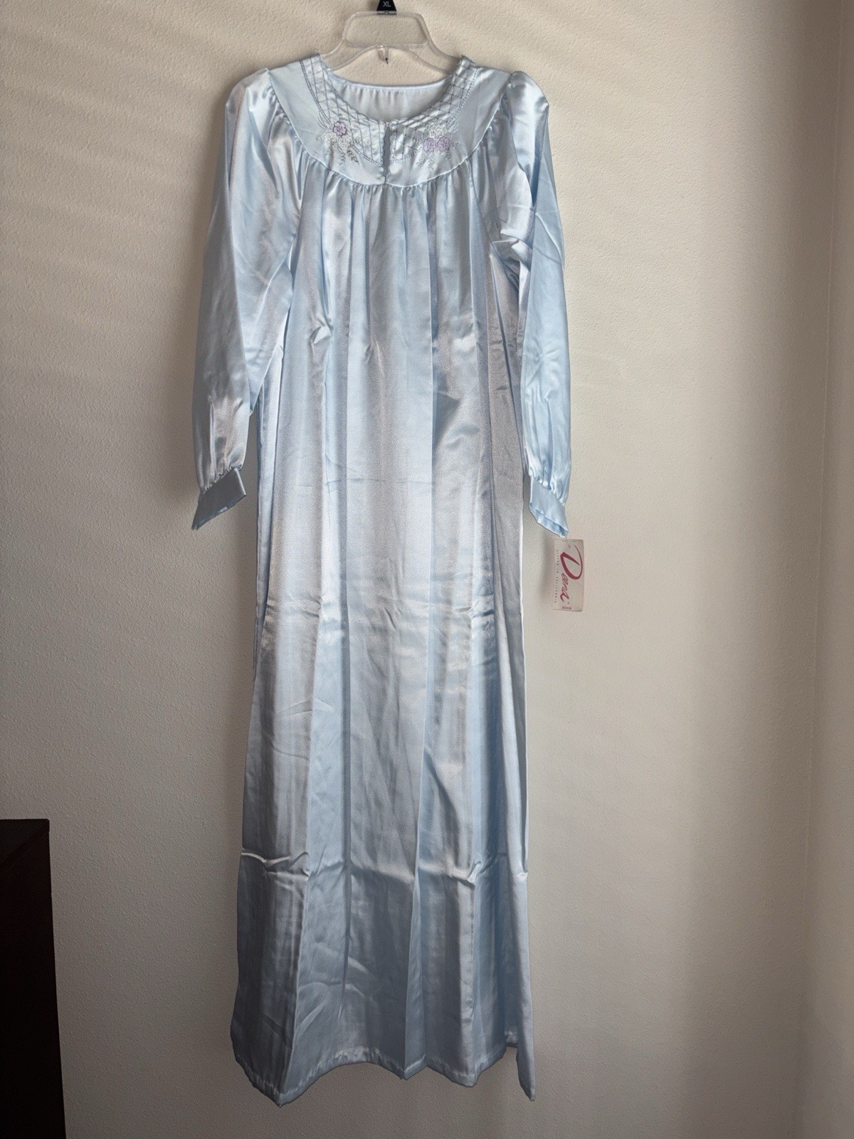 Vintage Deena Blue Satin Long Nightgow Women’s Medium Vintage Deena Blue Satin Long Nightgow Women’s Medium