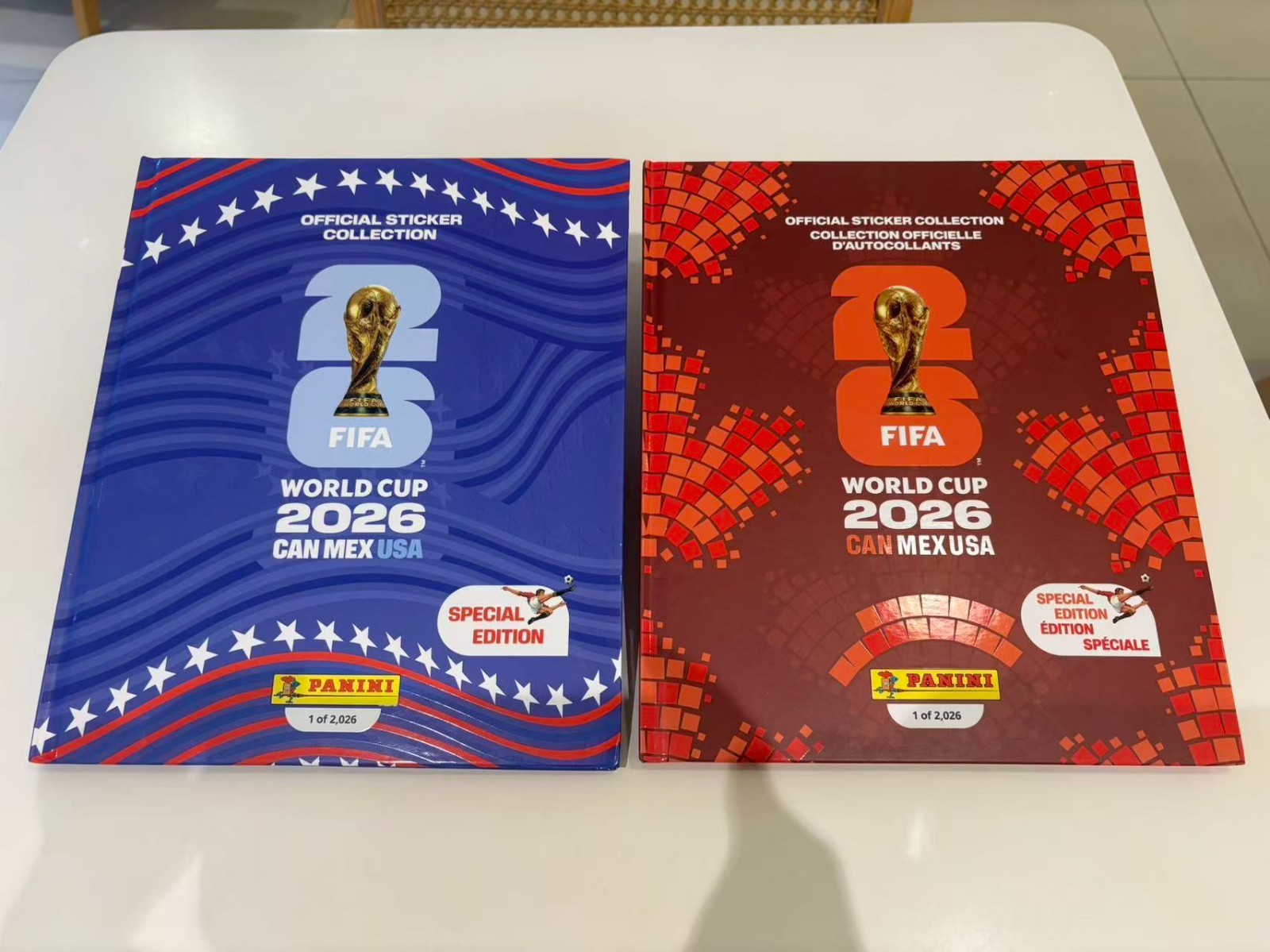 2pcs  Panini FIFA World Cup 2026 US +CA Hardcover Sticker Album Special Edition