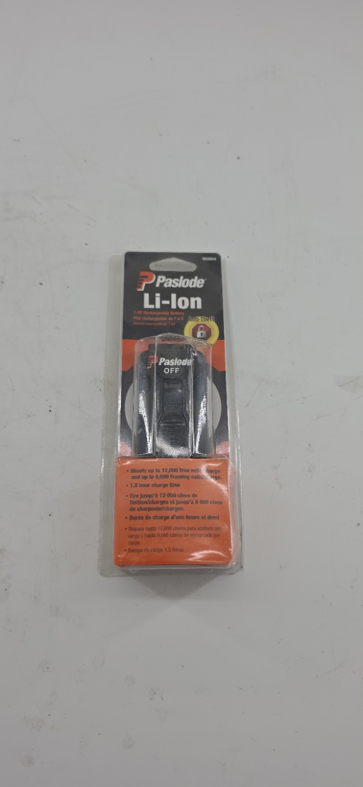 Paslode 7.4v Lithium-Ion Rechargeable Battery - 902654 Paslode 7.4v Lithium-Ion Rechargeable Battery - 902654