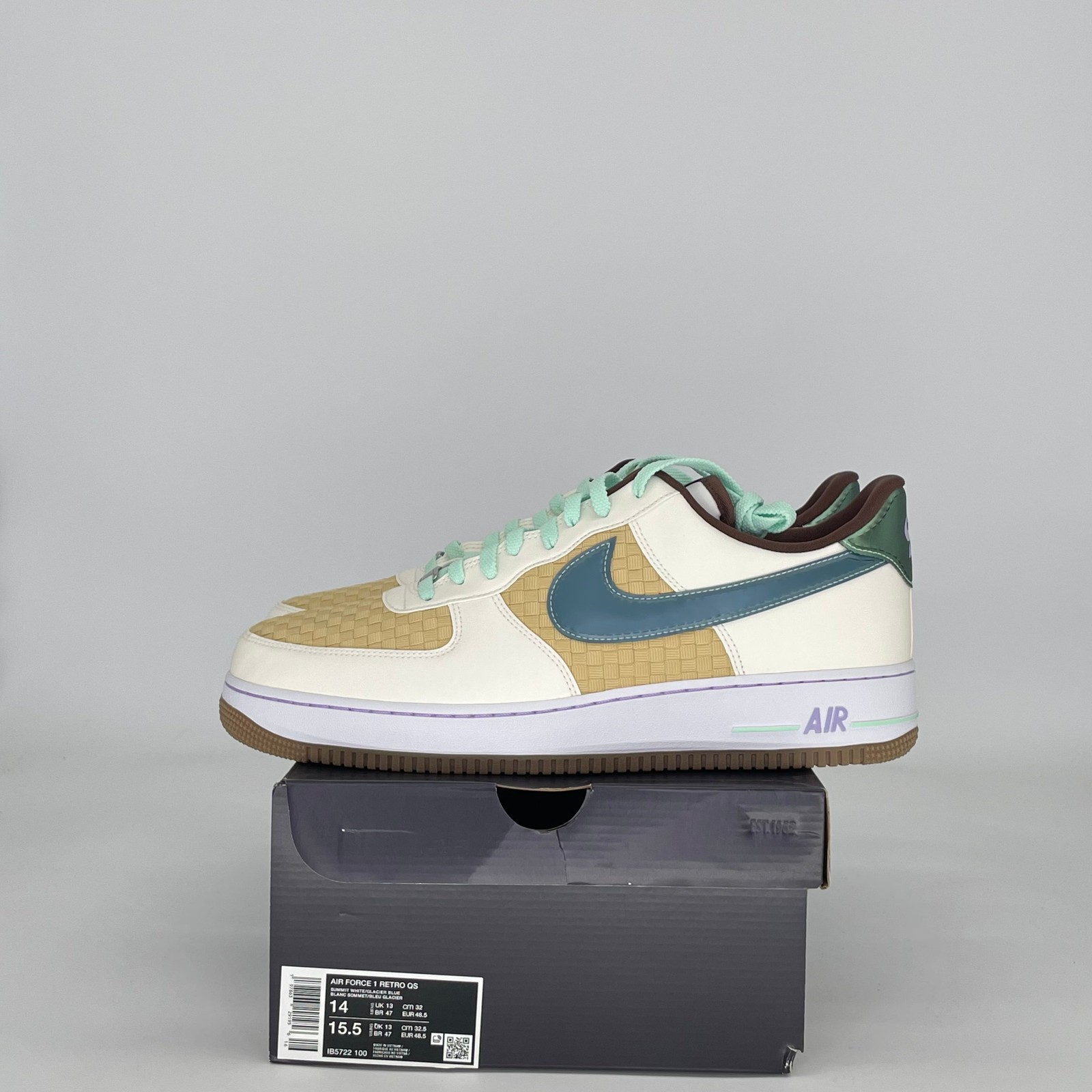 Size 14M/15.5W - Nike Air Force 1 Low Retro Easter Basket IB5722-100 Size 14M/15.5W - Nike Air Force 1 Low Retro Easter Basket IB5722-100