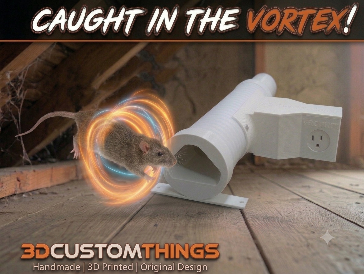 Vortex Rodent Extractor Vacuum Rat Trap - Automated Multi Catch Trap