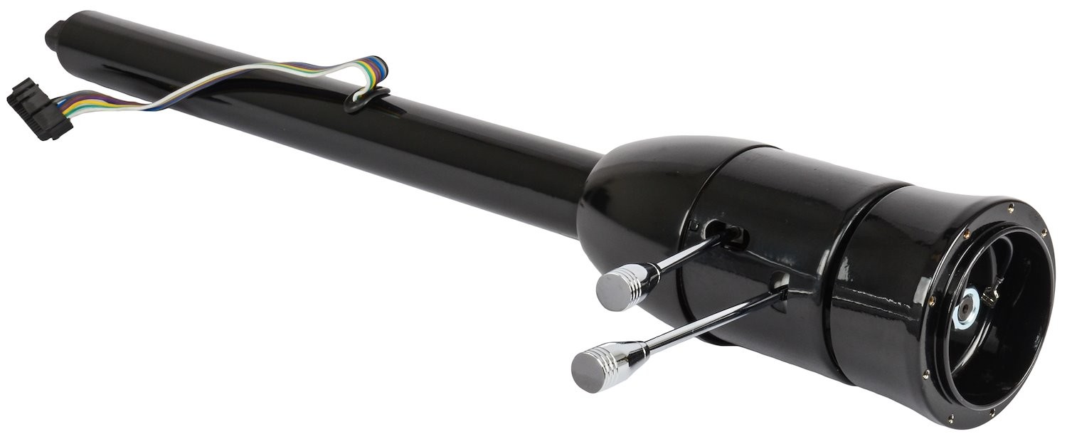 JEGS Universal Floor Shift Tilt Steering Column, Black, 2 in. Diameter, 30 in.