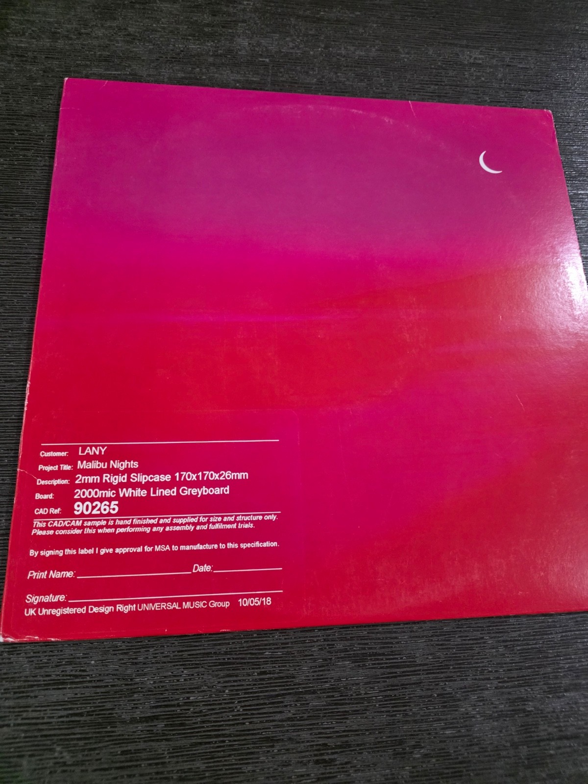 LANY - Malibu Nights CLEAR vinyl EX Condition