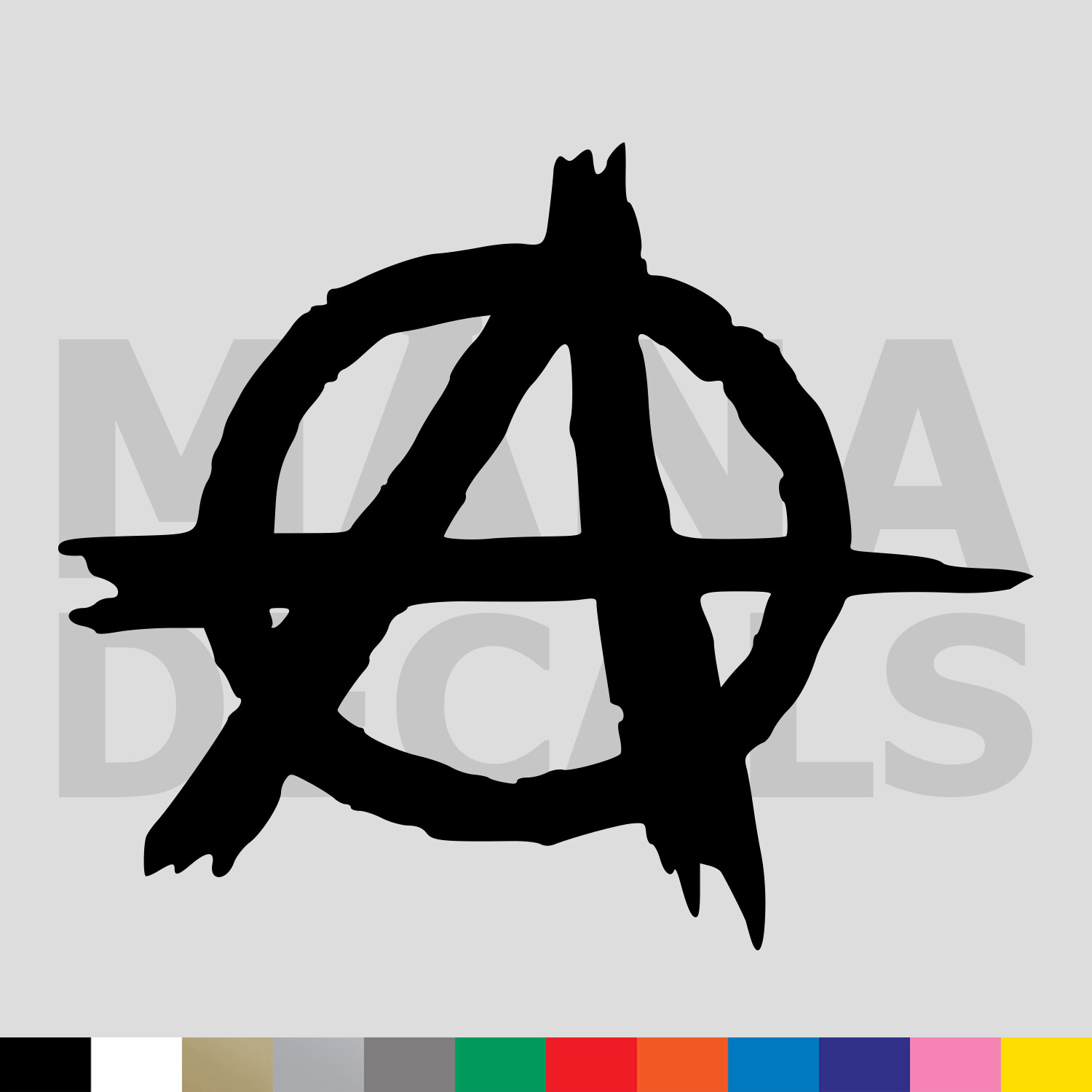 Anarchy Symbol Vinyl Die Cut Decal Sticker - Anarchist