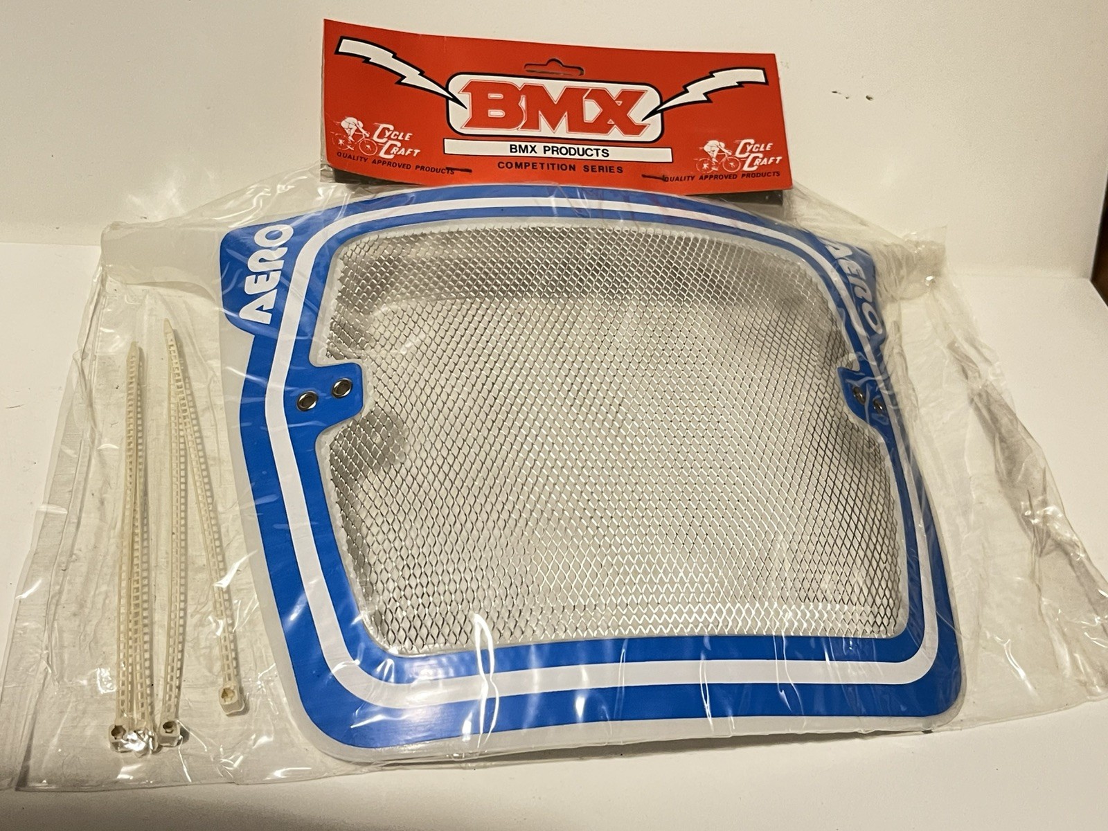 Vintage rare NOS 1980s BMX genuine AERO PRO Number Board PLATE,blue, new Vintage rare NOS 1980s BMX genuine AERO PRO Number Board PLATE,blue, new