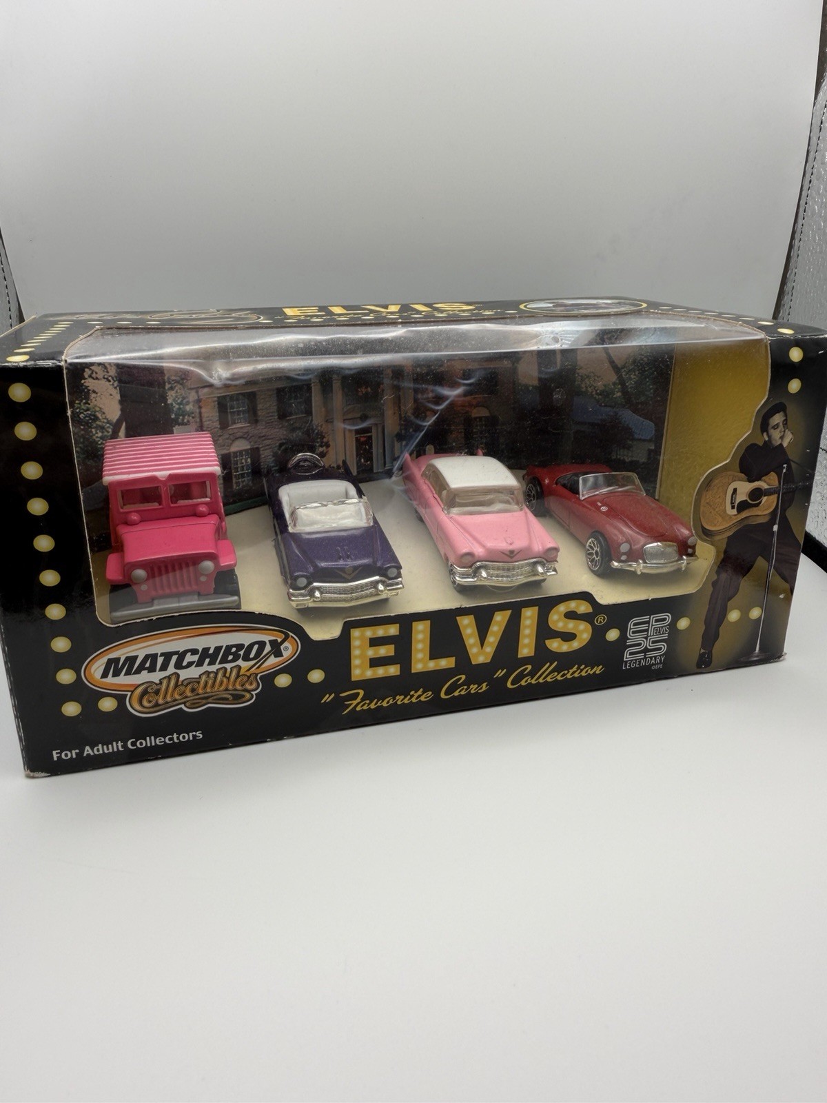 2001 Matchbox Elvis Presley Favorite Cars Collection 4-Car Set 1:64 NIB 2001 Matchbox Elvis Presley Favorite Cars Collection 4-Car Set 1:64 NIB