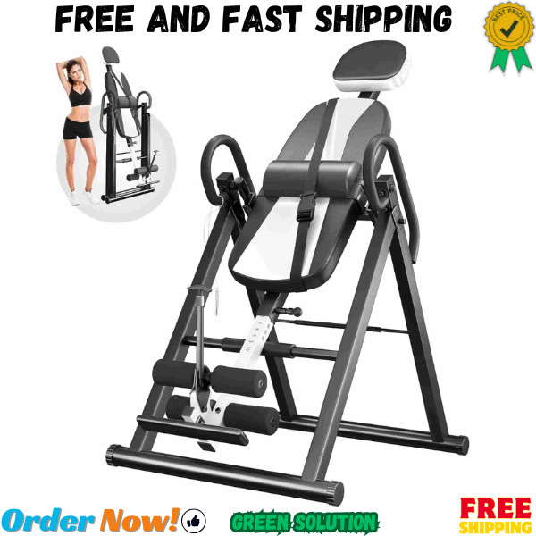 YOLEO Gravity Inversion Table for Back Pain Relief 2026 New Inversion Table w/Lu