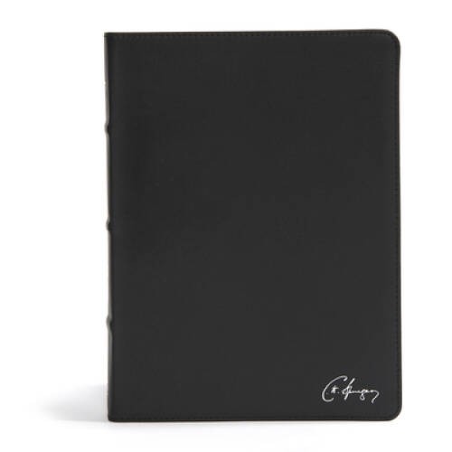 CSB Spurgeon Study Bible, Black Genuine Leather, Indexed - VERY GOOD