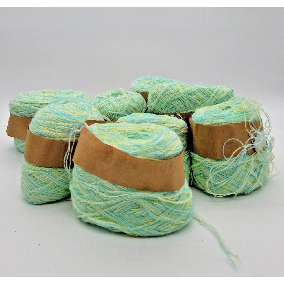 Vintage Variegated Knitting Crochet Craft Yarn Cone Lot of 8