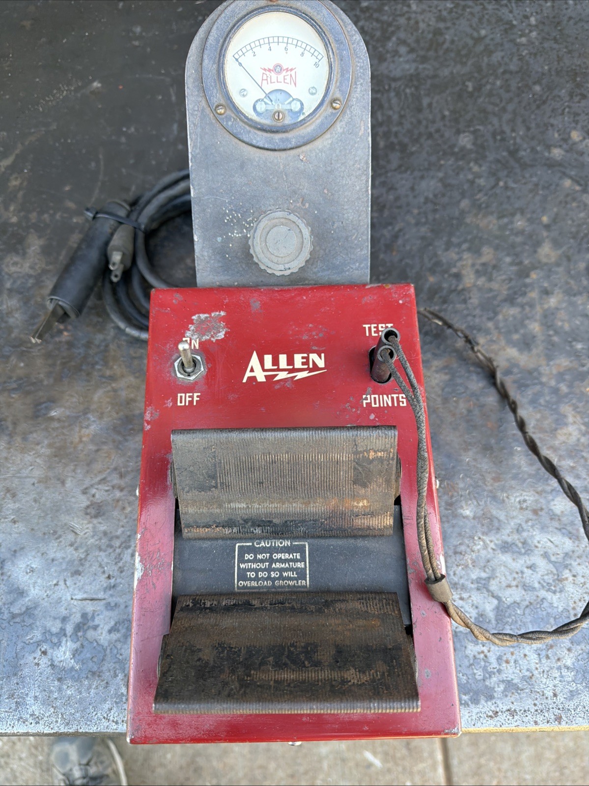 VINTAGE ALLEN ARMATURE TESTER GROWLER