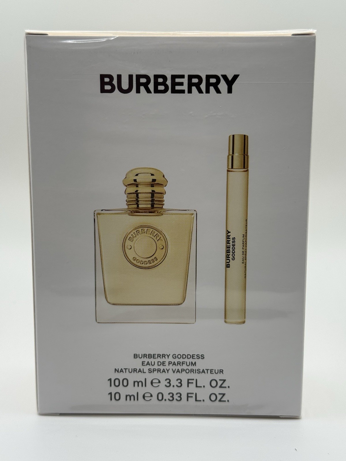 BURBERRY GODDESS by Burberry Women\'s 2 Pc Gift Set: 3.3 & 0.33 oz EDP Sealed NIB