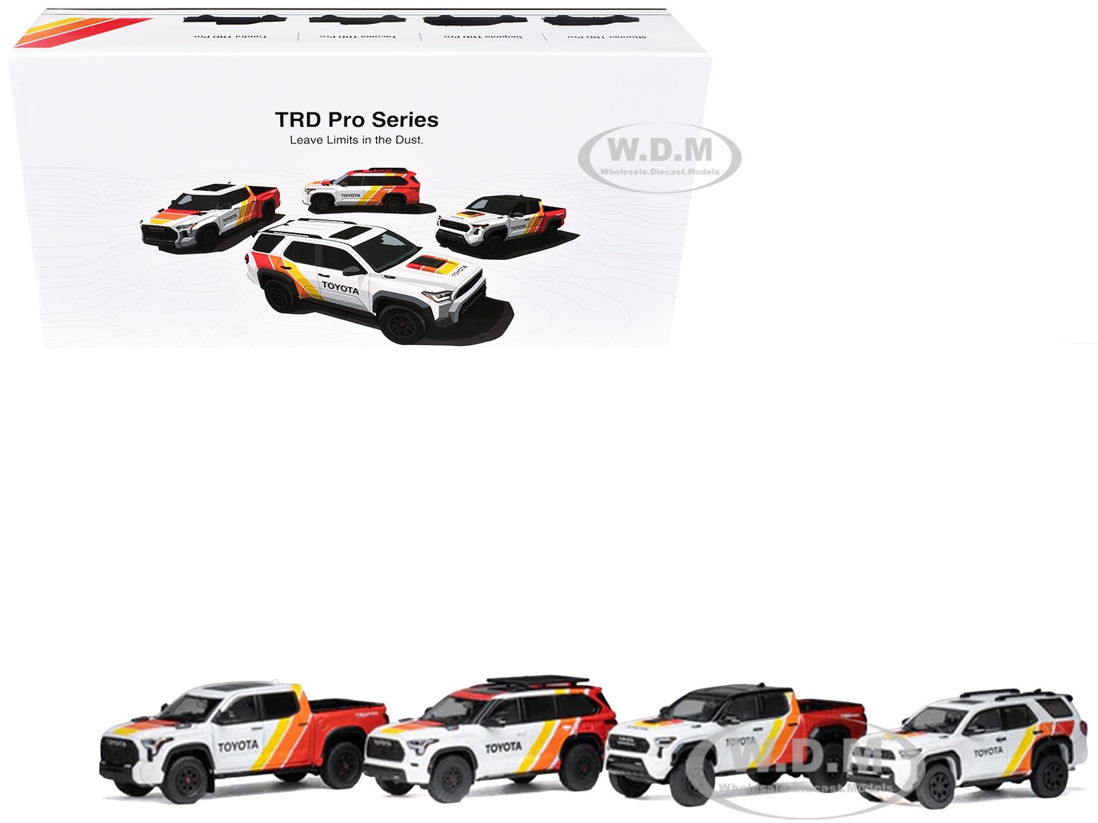 TOYOTA TRD PRO 4 CAR SET LTD ED 500 PCS 1/64 DIECAST MODELS BY GCD DTG0043-TRD TOYOTA TRD PRO 4 CAR SET LTD ED 500 PCS 1/64 DIECAST MODELS BY GCD DTG0043-TRD