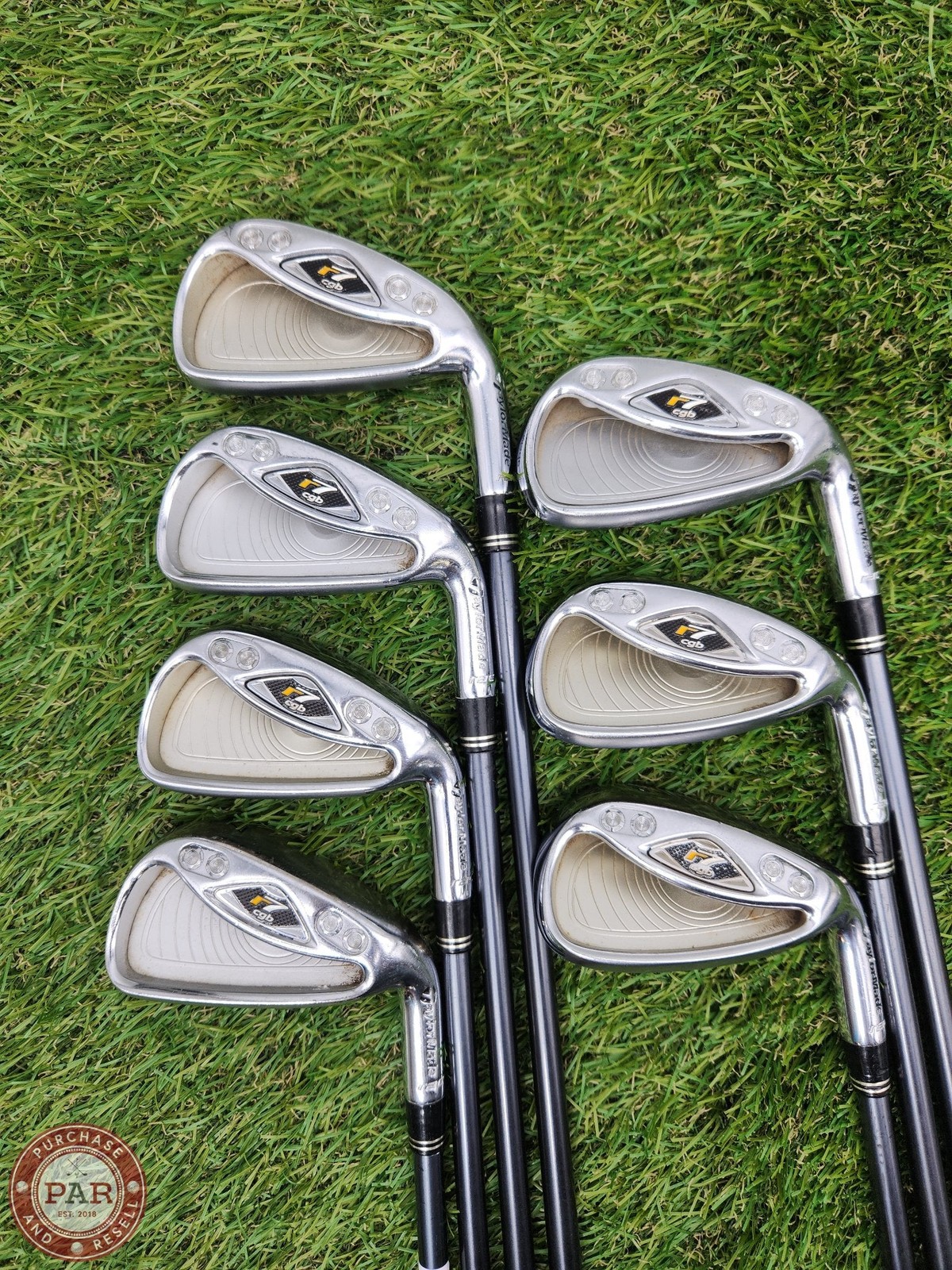 2007 TAYLORMADE R7 CGB MAX IRON SET 4-PW REG STOCK GRAPHITE  GOOD