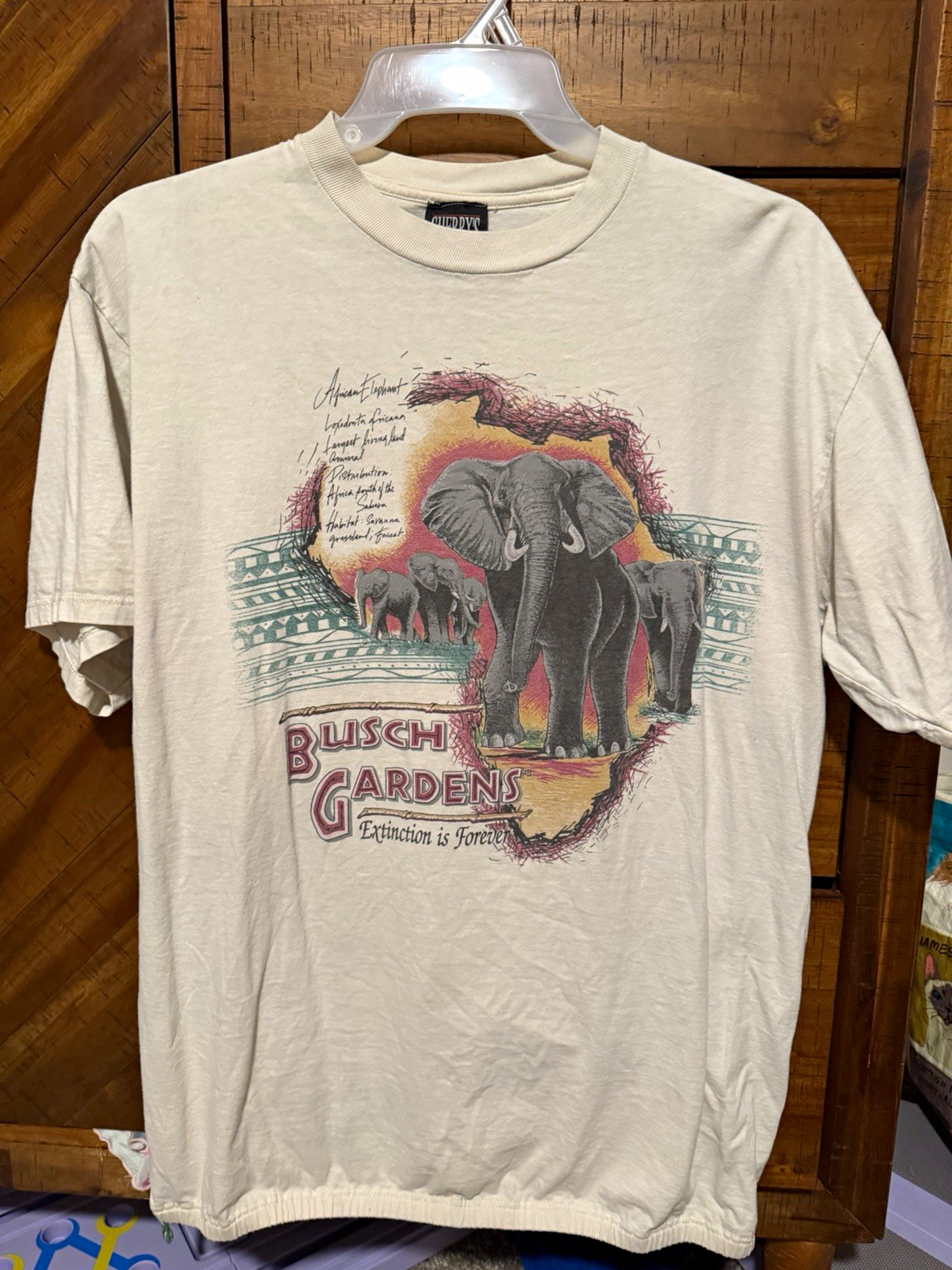 Sherry\'s Best Busch Gardens Elephant Graphic Tee VINTAGE size XL Sherry\'s Best Busch Gardens Elephant Graphic Tee VINTAGE size XL