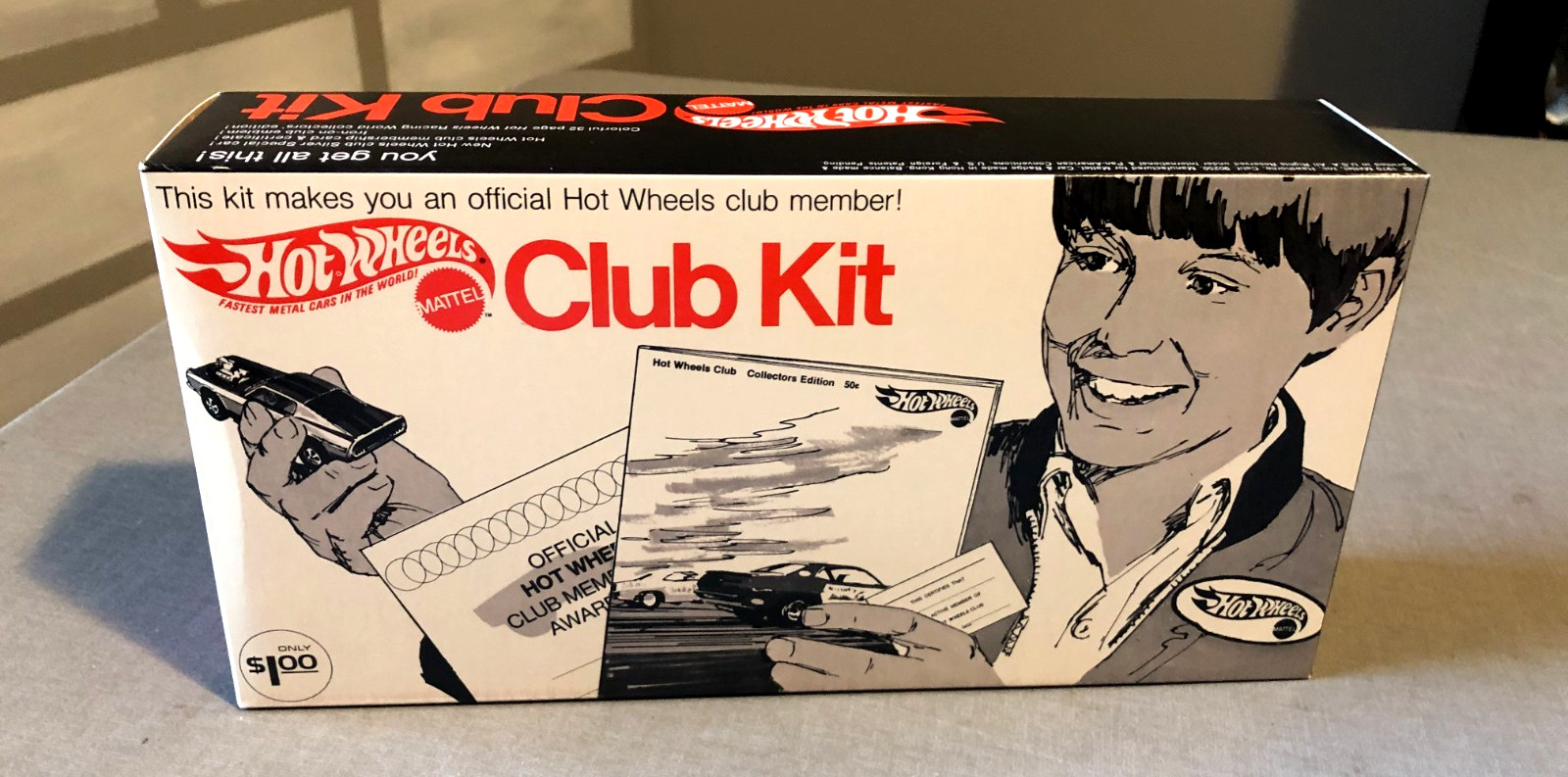1970 MATTEL HOT WHEELS REDLINE CLUB KIT BOX-NEW OLD STOCK--VINTAGE LOT-B 1970 MATTEL HOT WHEELS REDLINE CLUB KIT BOX-NEW OLD STOCK--VINTAGE LOT-B