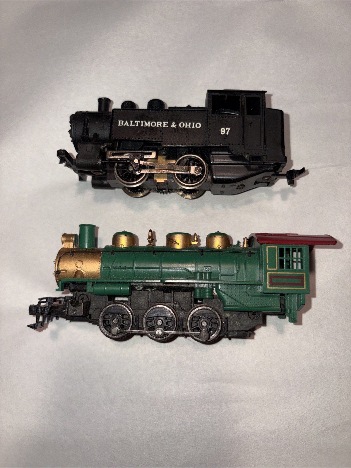 Lot Of 2 Ho Scale Switcher Steam Locomotives Model Trains. Bachmann And Lima